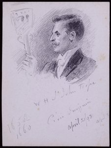 Portret van WH St John Hope door Francis Wilfred Lawson