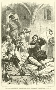 Ze vond hem zo diep in slaap dat ze moeite had hem wakker te maken door Francis Wilfred Lawson