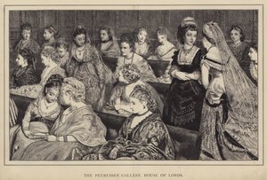 De galerij van de Peeresses, House of Lords