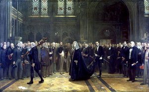 De processie van de spreker in 1881