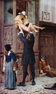 Gered van de Pest door Francis William (after) Topham