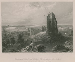 Greenwich Park en Paleis, Oud Londen in de verte