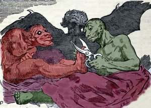 Ze maken hun toilet: gravure door Francisco Goya y Lucientes (1746-1826) gemaakt rond 1820