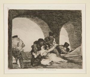 Amarga presencia (Bitter Om Aanwezig Te Zijn), pl. 13 uit Los desastres de la guerra (De Rampen van de Oorlog)