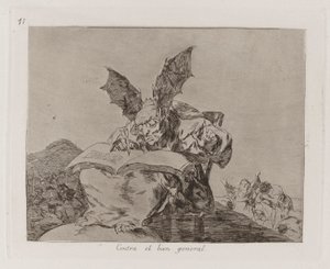 Contra el bien general, Plaat 71 uit Los desastres de la guerra door Francisco de Goya