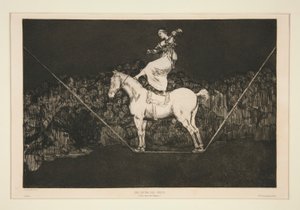 Punctuele Dwaasheid, ongenummerde plaat uit de serie Los proverbios door Francisco de Goya