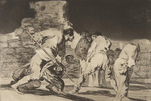 Disparates Los Proverbios, ca. 1816-23 gepubliceerd 1864 door Francisco de Goya