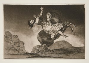 El caballo raptor (De paardenrover), pl. 10 uit de serie Los proverbios