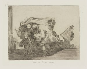 Dit Is Niet Minder Zo, pl. 67 uit de serie Los desastres de la guerra (De Rampen van de Oorlog) door Francisco de Goya