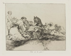 Dit is het ergste!, pl. 74 uit de serie Los desastres de la guerra door Francisco de Goya
