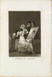 Hasta la muerte, 1799-1799 door Francisco de Goya