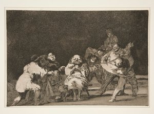 La Lealtad (Loyaliteit), pl. 17 uit de serie Los proverbios door Francisco de Goya