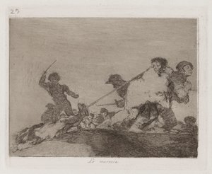 Lo merecia (Hij verdiende het) door Francisco de Goya