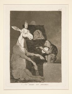 Ni mas ni menos (Noch Meer noch Minder), pl. 41 uit de serie Los caprichos