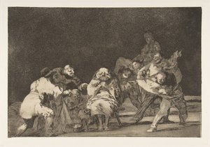 Plaat 17 uit de Disparates: Loyaliteit, ca. 1816-23 gepubliceerd 1864 door Francisco de Goya