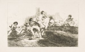 Plaat 24 uit De rampen van de oorlog Los Desastres de la Guerra: Ze kunnen nog steeds nuttig zijn, 1810