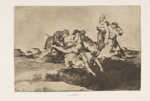 Plaat 27 uit De rampen van de oorlog Los Desastres de la Guerra door Francisco de Goya