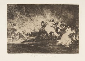 Plaat 41 uit De Rampen van de Oorlog Los Desastres de La Guerra: Zij..., 1810 gepubliceerd 1863
