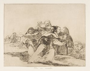 Plaat 42 uit De rampen van de oorlog Los Desastres de la Guerra: Elke..., 1810 gepubliceerd 1863 door Francisco de Goya