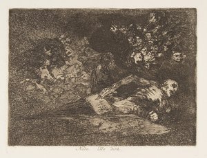 Plaat 69 uit De Rampen van de Oorlog: Niet..., 1810-20, gepubliceerd 1863 door Francisco de Goya