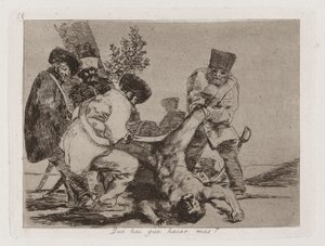 Wat Meer Kan Worden Gedaan?, Plaat 33 uit Los desastres de la guerra door Francisco de Goya