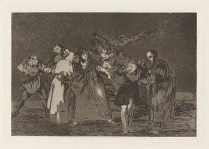 Wonden Genezen Sneller dan Haatvolle Woorden, uit de serie Los disparates door Francisco de Goya