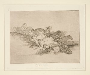 Het Gebeurt Altijd, pl. 8 uit Los desastres de la guerra door Francisco de Goya