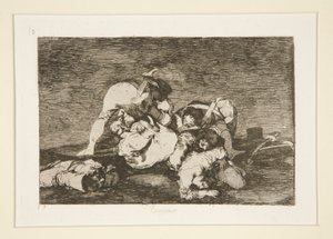 Tampoco (Noch Deze Ook), pl. 10 uit de serie Los desastres de la guerra (De Rampen van de Oorlog) door Francisco de Goya