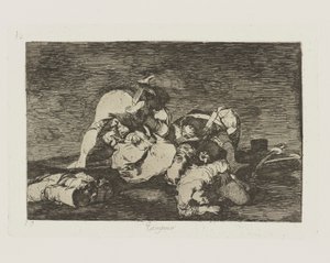Tampoco. (Noch [Deze] Ook), pl. 10 uit de serie Los desastres de la guerra (De Rampen van de Oorlog) door Francisco de Goya