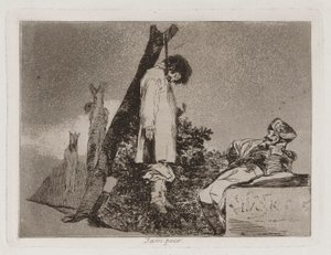 Tampoco (Ook Niet), Plaat 36 uit Los desastres de la guerra (De Rampen van de Oorlog) door Francisco de Goya