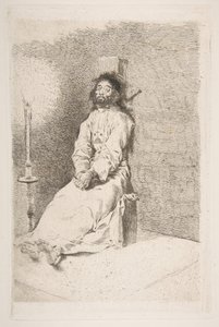 De gewurgde man, 1778-80 door Francisco de Goya
