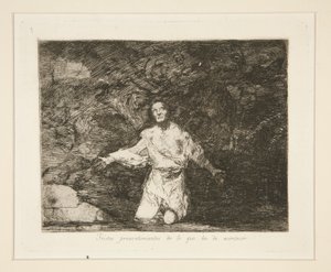 Tristes presentimientos de lo que ha de acontecer door Francisco de Goya