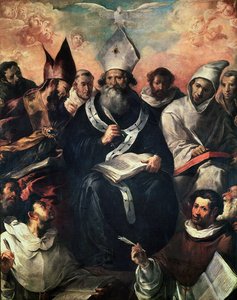 St. Basil dicteert zijn doctrine