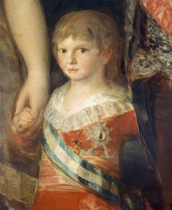 De familie van Karel IV van Spanje (detail)