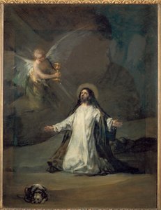 Christus in Getsemane ... door Francisco Jose de (circle of) Goya y Lucientes