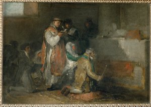 Het onverzoenlijke paar ... door Francisco Jose de (circle of) Goya y Lucientes