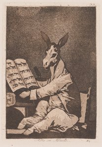 Zo ver als zijn grootvader, laat 18e-begin 19e eeuw door Francisco de Goya