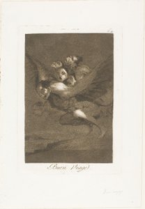 Bon voyage, plaat 64 uit Los Caprichos door Francisco Jose de Goya y Lucientes