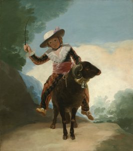 Jongen op een Ram door Francisco de Goya