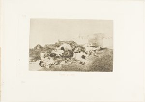 Nog erger, plaat 22 uit De Rampen van de Oorlog door Francisco Jose de Goya y Lucientes