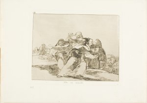 Alles is op zijn kop, plaat 42 uit De rampen van de oorlog door Francisco Jose de Goya y Lucientes