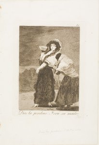 In hemelsnaam: en het was haar moeder, plaat 16 van Los Caprichos door Francisco Jose de Goya y Lucientes
