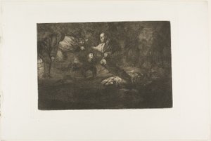 God schept hen en ze voegen zich samen, plaat 18 uit Los Proverbios door Francisco Jose de Goya y Lucientes