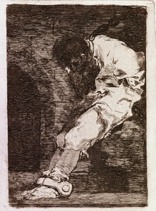 Als het een crimineel is, sterft hij snel door Francisco de Goya