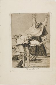 Het is tijd, plaat 80 uit Los Caprichos door Francisco Jose de Goya y Lucientes