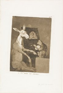 Niet meer en niet minder, plaat 41 uit Los Caprichos door Francisco Jose de Goya y Lucientes