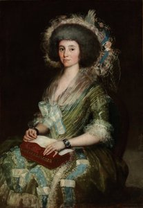 Portret van Dona Manuela Camas, de vrouw van Cean Bermudez door Francisco de Goya