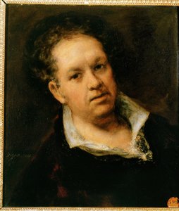 Zelfportret ... (schilderij op doek) door Francisco Jose de Goya y Lucientes