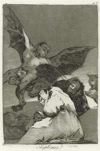 Soplones, Los Caprichos door Francisco de Goya