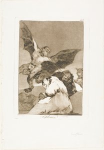 Roddelaars - Windvlagen, plaat 48 uit Los Caprichos door Francisco Jose de Goya y Lucientes